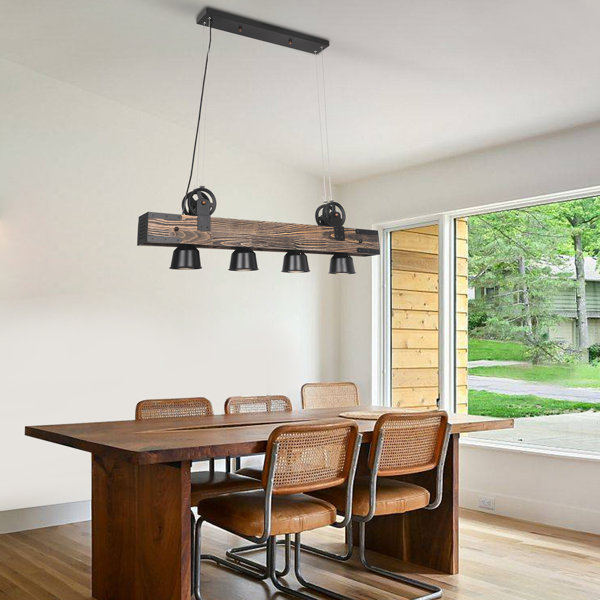 Loon Peak® Haylen 4 Light Kitchen Island Rectangle Pendant Wayfair